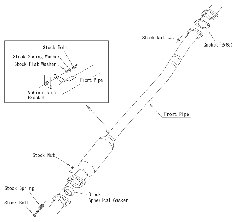 HKS STAINLESS STEEL FRONT PIPE : TOYOTA GR86 / SUBARU BRZ (ZD8)