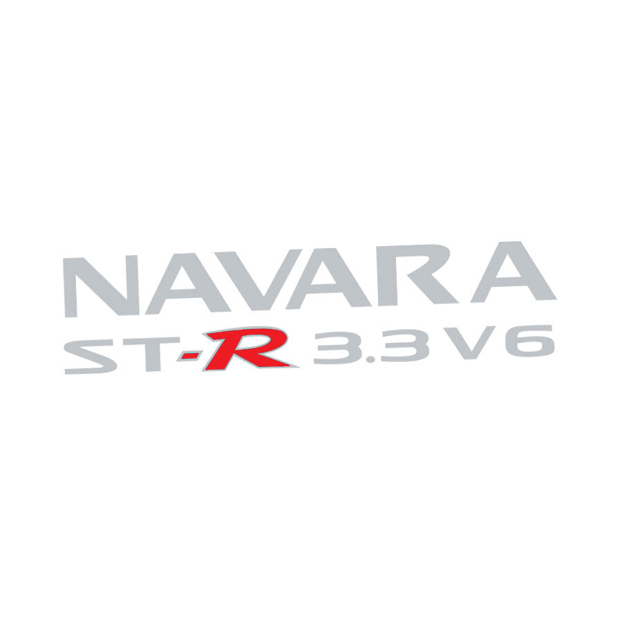 ST-R 3.3 V6 DOOR DECAL : NISSAN NAVARA (D22/D40)