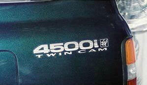 4500i TWIN CAM QTR-PANEL DECAL : 80-SERIES TOYOTA LAND CRUISER (LIGHT SILVER)
