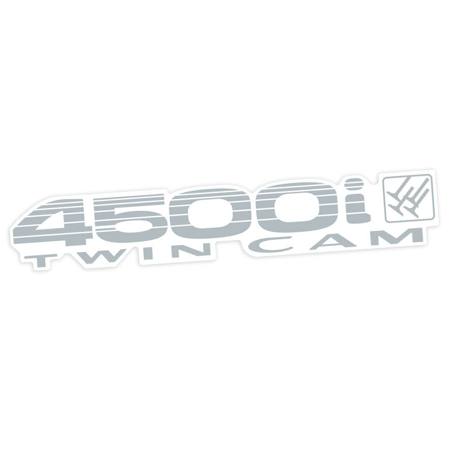 4500i TWIN CAM QTR-PANEL DECAL : 80-SERIES TOYOTA LAND CRUISER (LIGHT SILVER)