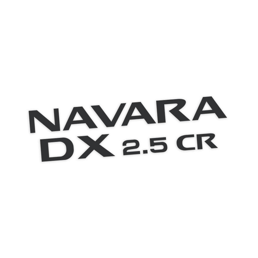 DX 2.5 CR DOOR DECAL : NISSAN NAVARA (D21/D22)