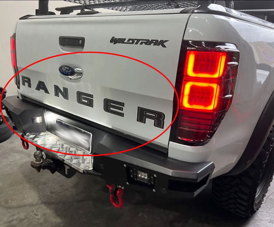 TAILGATE DECAL : FORD RANGER T6 PX3 WILDTRAK XLT (DARK VERSION)