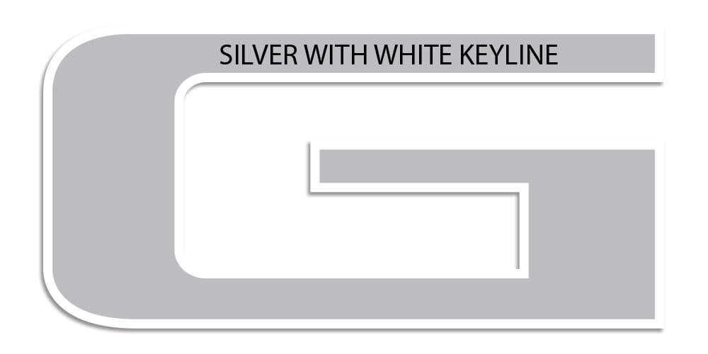 TAILGATE DECAL : FORD RANGER PX1/PX2 WILDTRAK XLT (SILVER/WHITE)