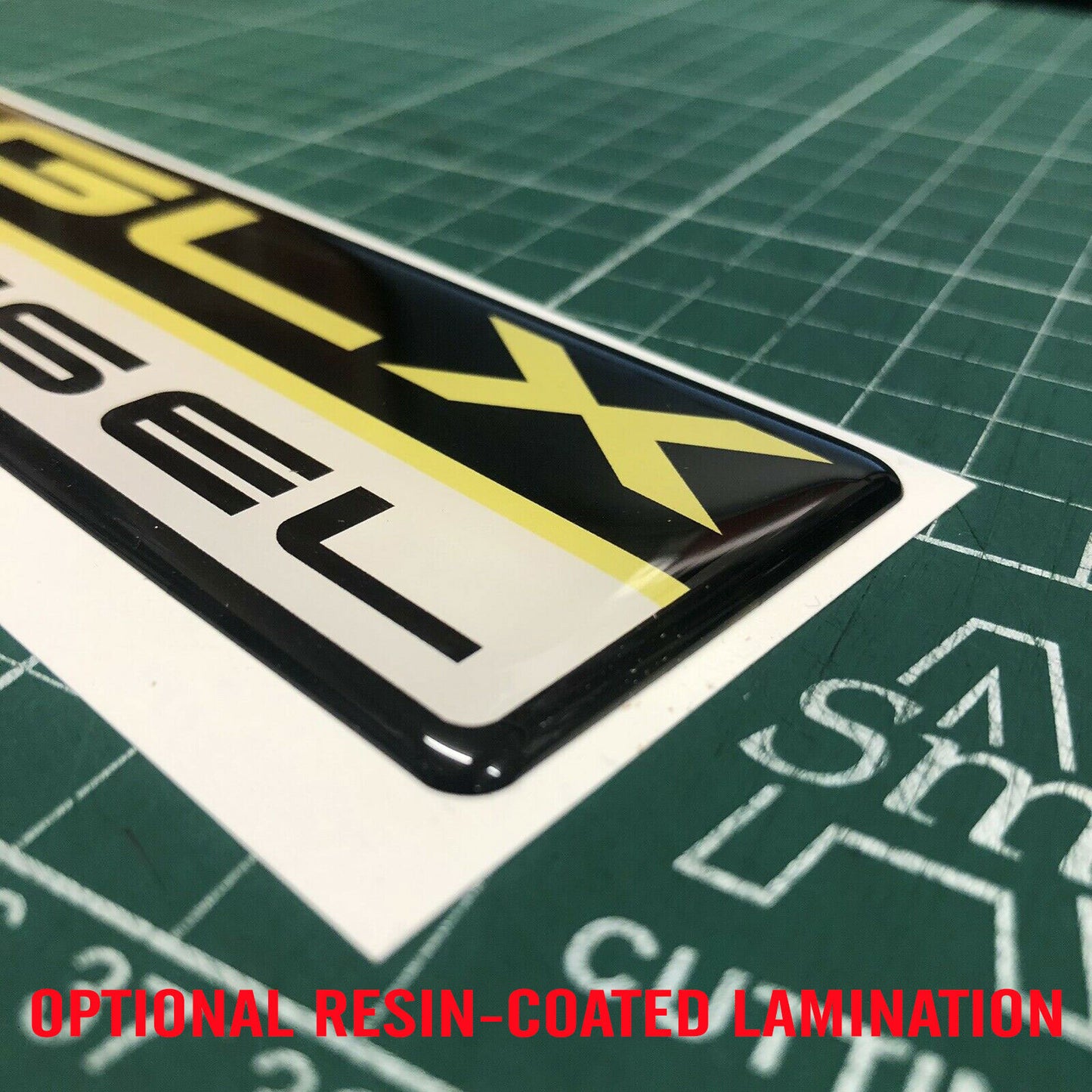 DOOR & TAILGATE DECAL : TRITON GLX 2.4 16 VALVE (YELLOW) (1996-2006 MK MITSUBISHI TRITON)
