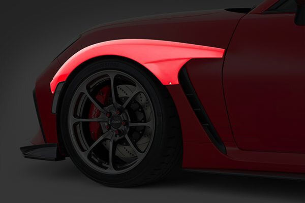 V-STYLE FRONT FENDER FLARE SET : TOYOTA GR86 / SUBARU BRZ (2022+)