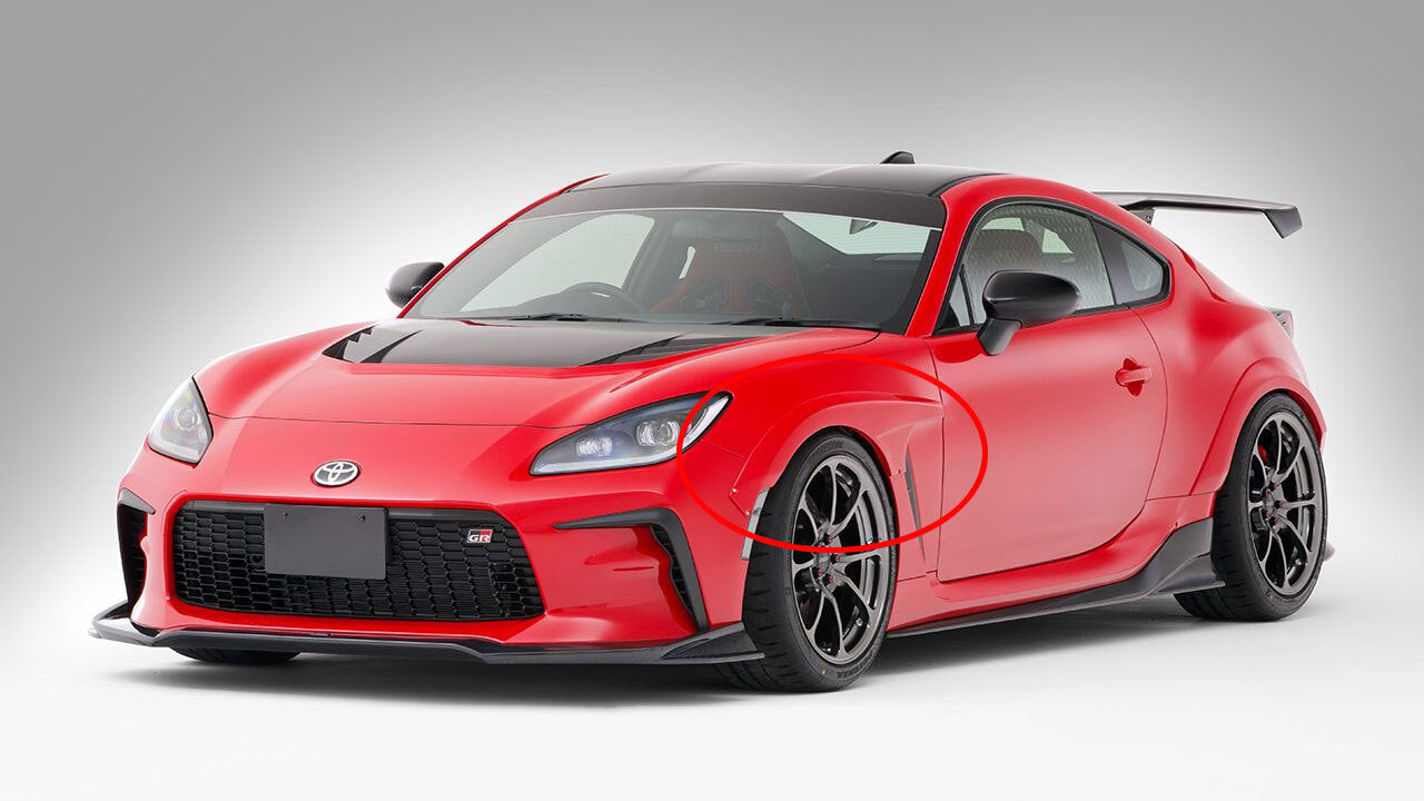 V-STYLE FRONT FENDER FLARE SET : TOYOTA GR86 / SUBARU BRZ (2022+)