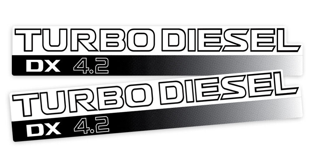 TURBO DIESEL DX 4.2 DOOR DECAL SET : NISSAN PATROL (GU)
