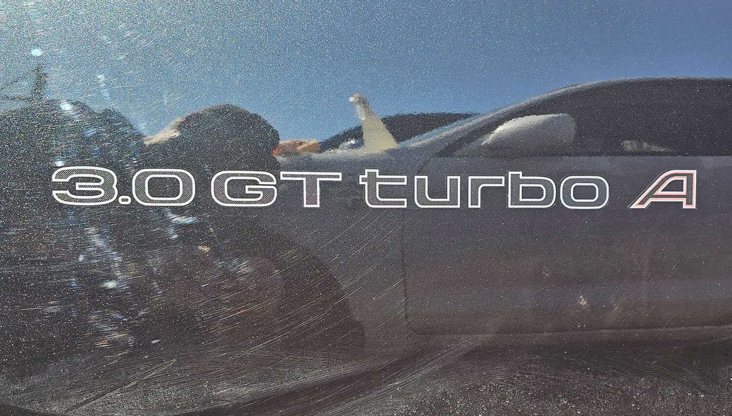 3.0 GT TURBO A BODY DECAL SET : A70 TOYOTA SUPRA (TURBO A)