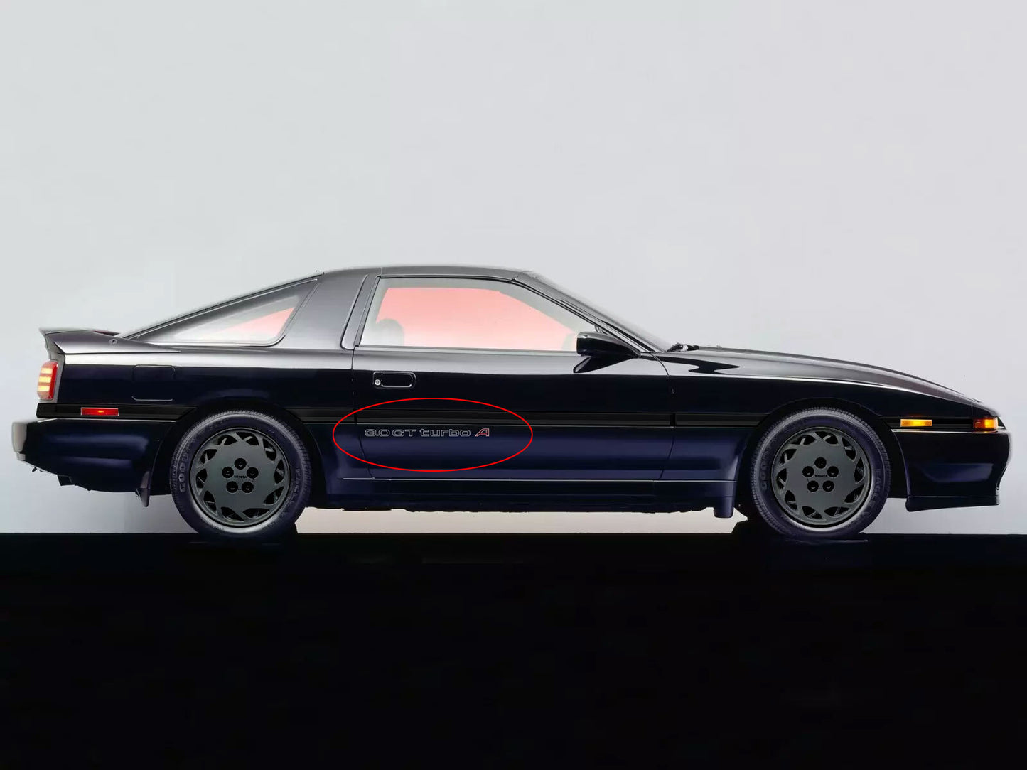 3.0 GT TURBO A BODY DECAL SET : A70 TOYOTA SUPRA (TURBO A)