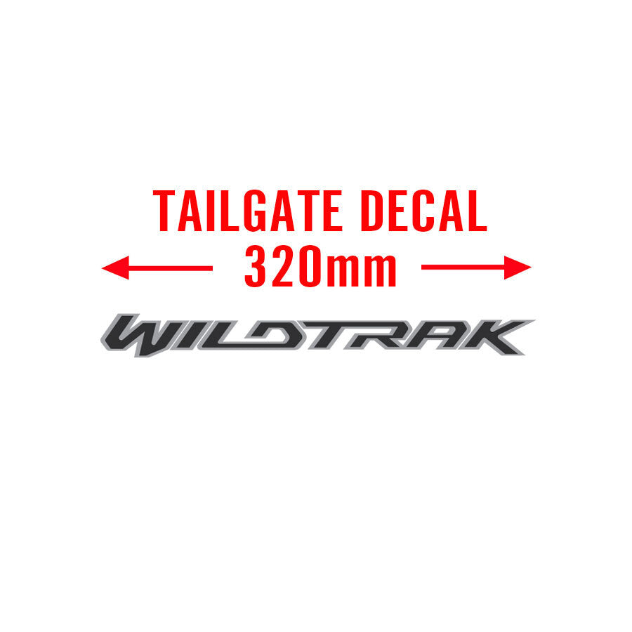 WILDTRAK TAILGATE DECAL : PX3 FORD RANGER (LIGHT VERSION)