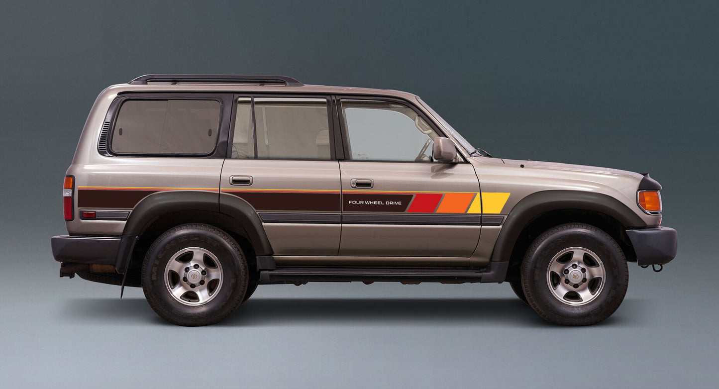 COBAR BODY DECAL KIT : 1994-1997 80-SERIES TOYOTA LAND CRUISER