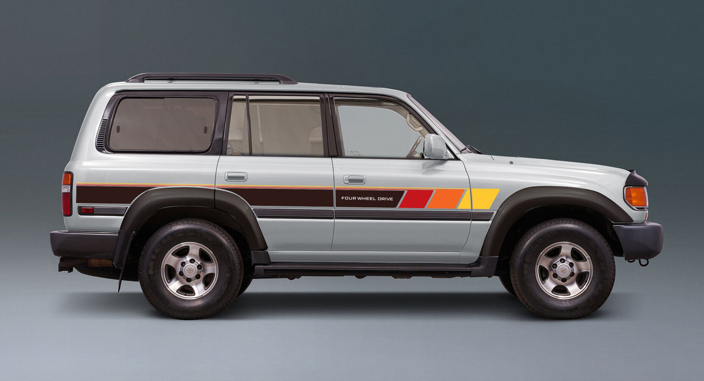COBAR BODY DECAL KIT : 1994-1997 80-SERIES TOYOTA LAND CRUISER