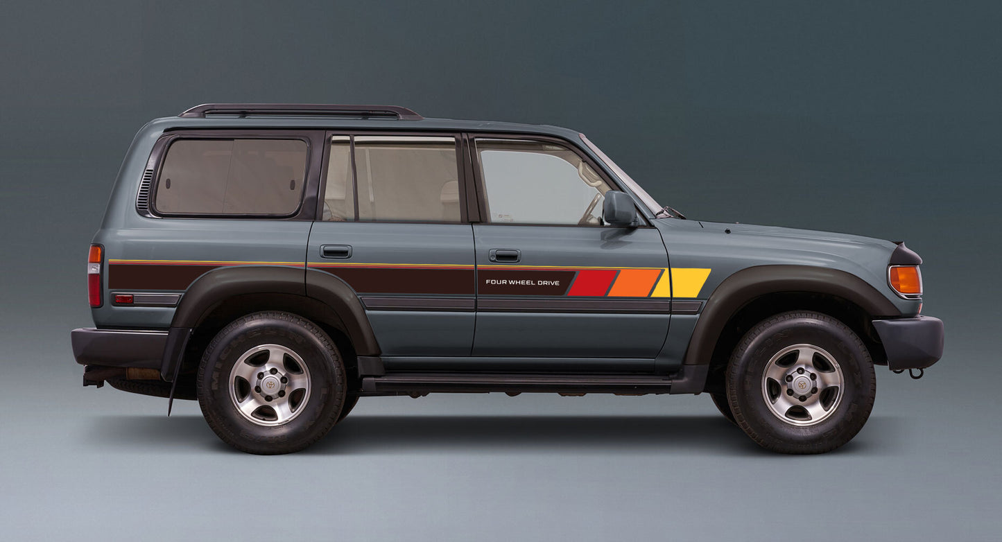 COBAR BODY DECAL KIT : 1994-1997 80-SERIES TOYOTA LAND CRUISER