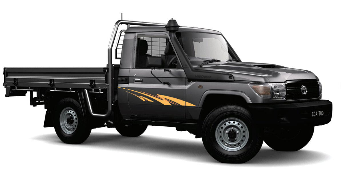 BUNDEENA BODY DECAL KIT : J75/J79-SERIES TOYOTA LAND CRUISER (SINGLE-CAB UTILITY)