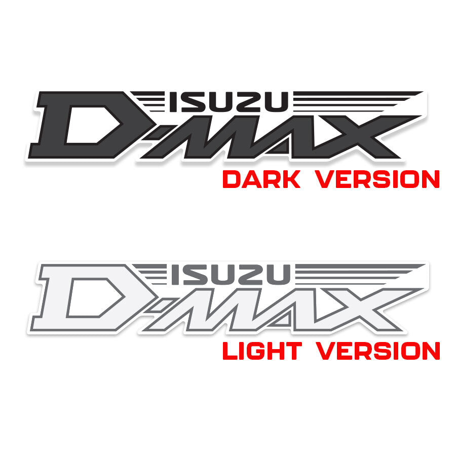4WD SIDE OF TUB DECAL SET : ISUZU D-MAX (RA/RB/RC)