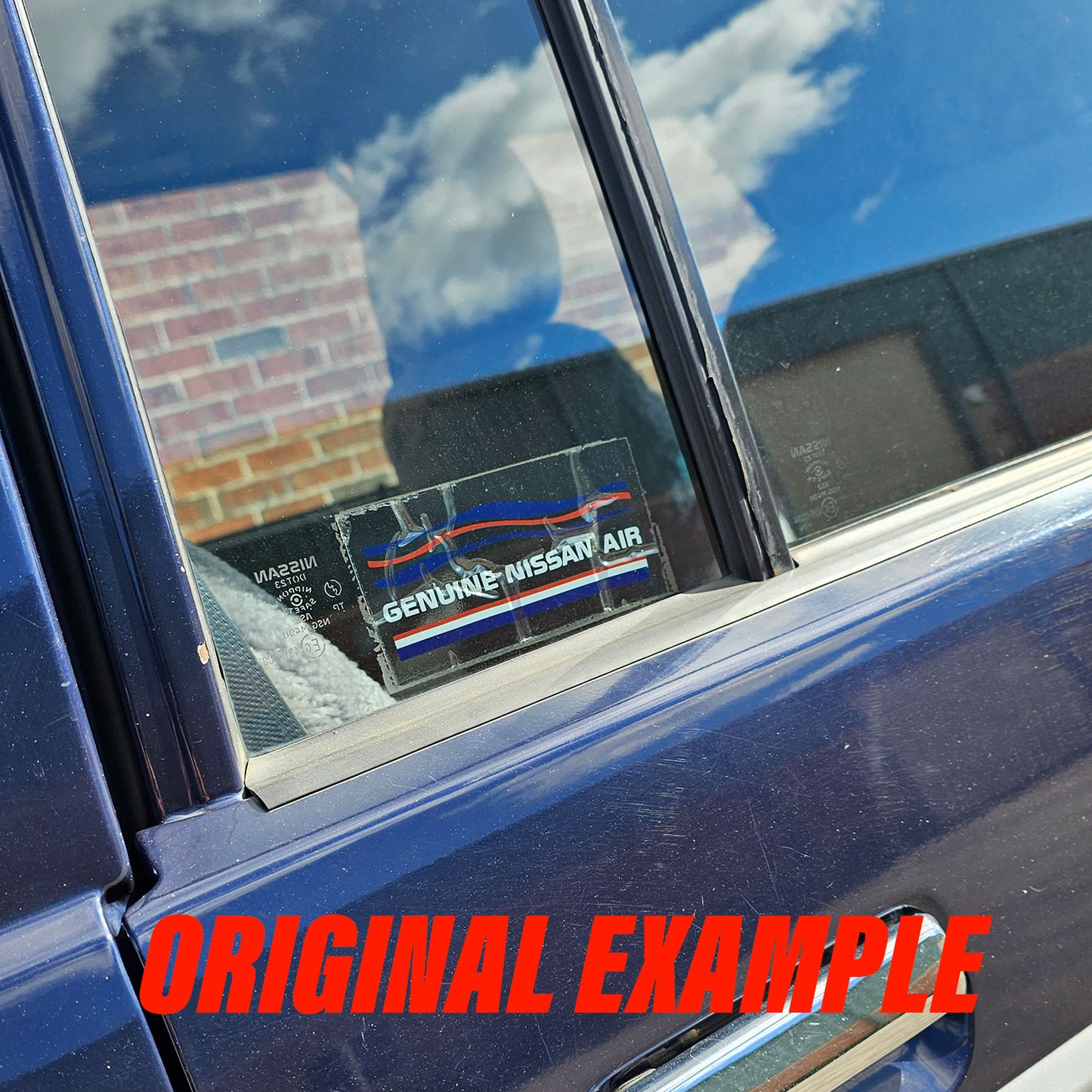 WINDOW GLASS DECAL : GENUINE NISSAN AIR