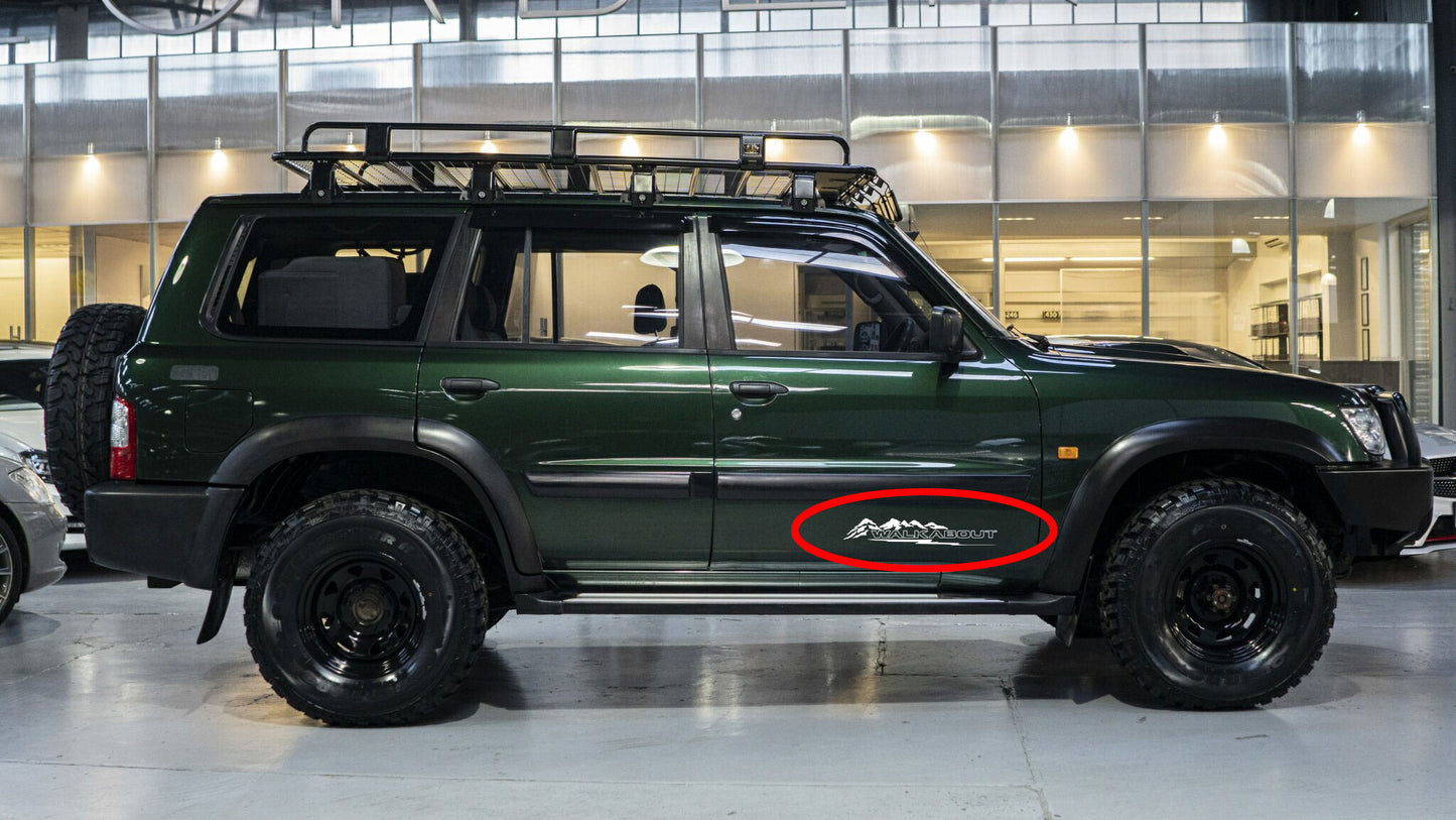 WALKABOUT DOOR DECAL SET : NISSAN PATROL (GU)
