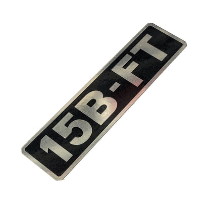 ENGINE NAMEPLATE : 15B-FT (#11291-58030)