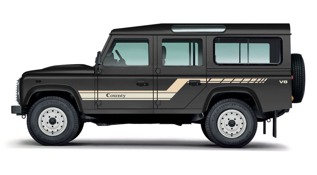 COUNTY BODY DECAL KIT : LAND ROVER DEFENDER 110 (1984-1986)
