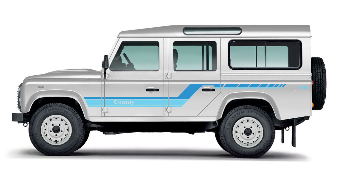 COUNTY BODY DECAL KIT : LAND ROVER DEFENDER 110 (1984-1986)