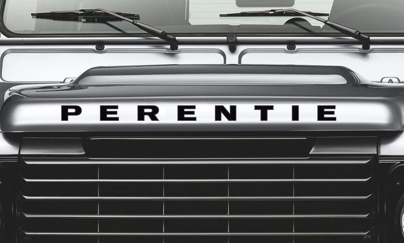 LAND ROVER DEFENDER BONNET DECAL (PERENTIE LOGO)