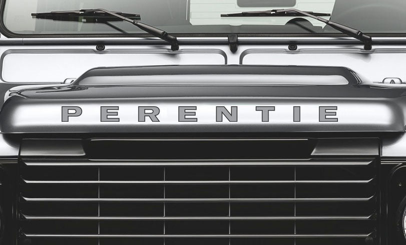 LAND ROVER DEFENDER BONNET DECAL (PERENTIE LOGO)