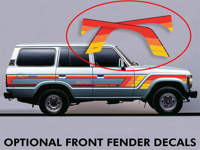 TWEED BODY DECAL  KIT : TOYOTA LAND CRUISER J60