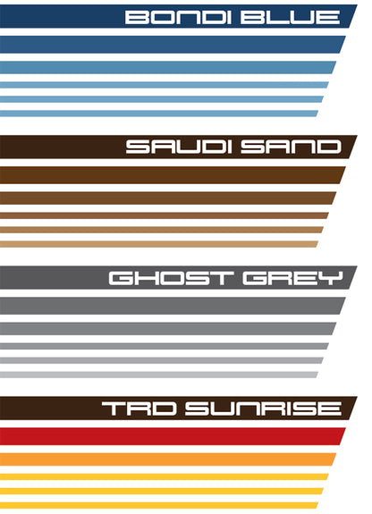 JABIRU BODY DECAL  KIT : 1994-1997 J80 TOYOTA LAND CRUISER (WAGON)