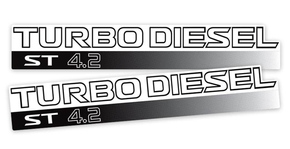 TURBO DIESEL ST 4.2 DOOR DECAL SET : NISSAN PATROL (GU)