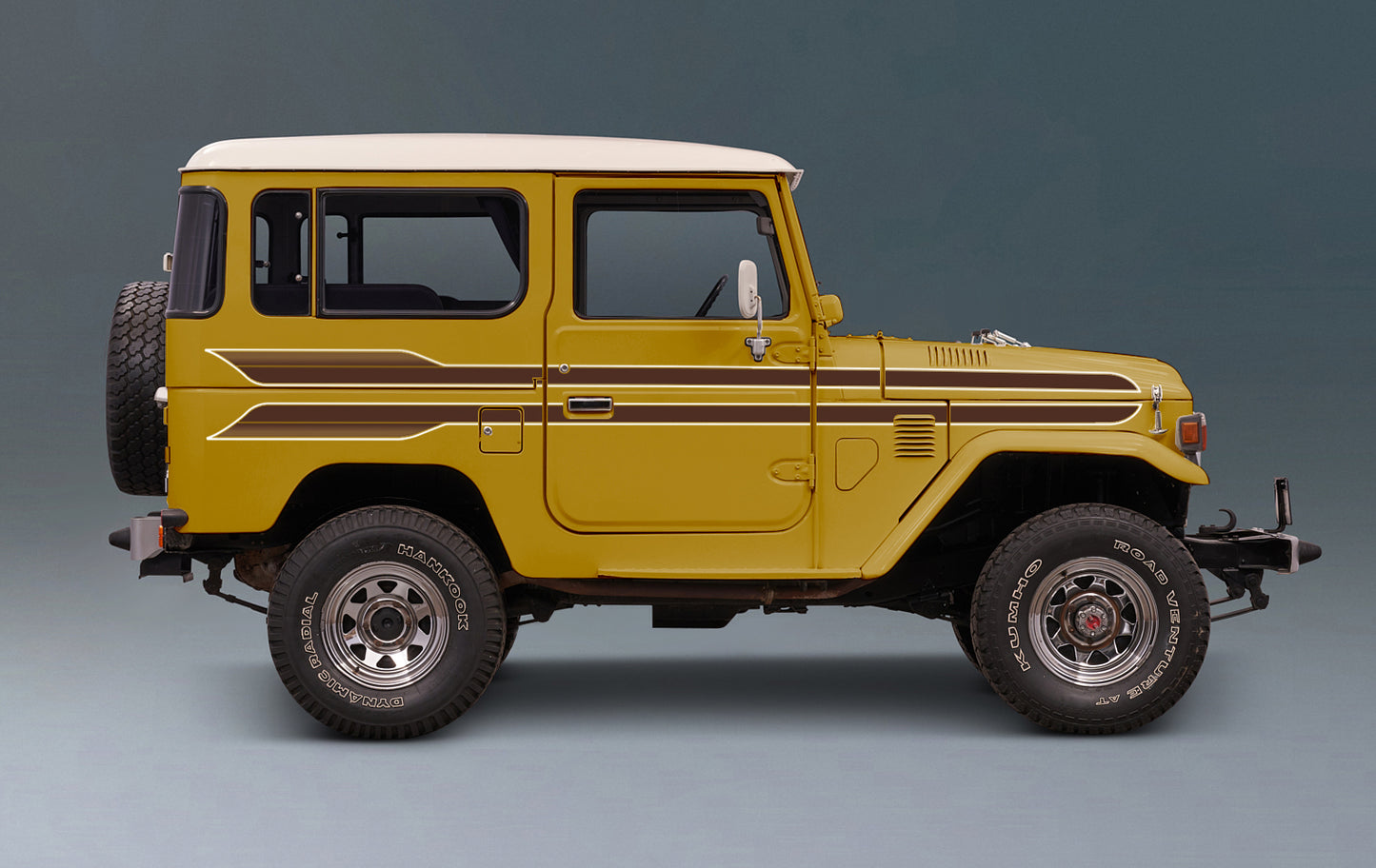 CALIFORNIA BODY DECAL KIT : J40-SERIES TOYOTA LAND CRUISER (SWB)