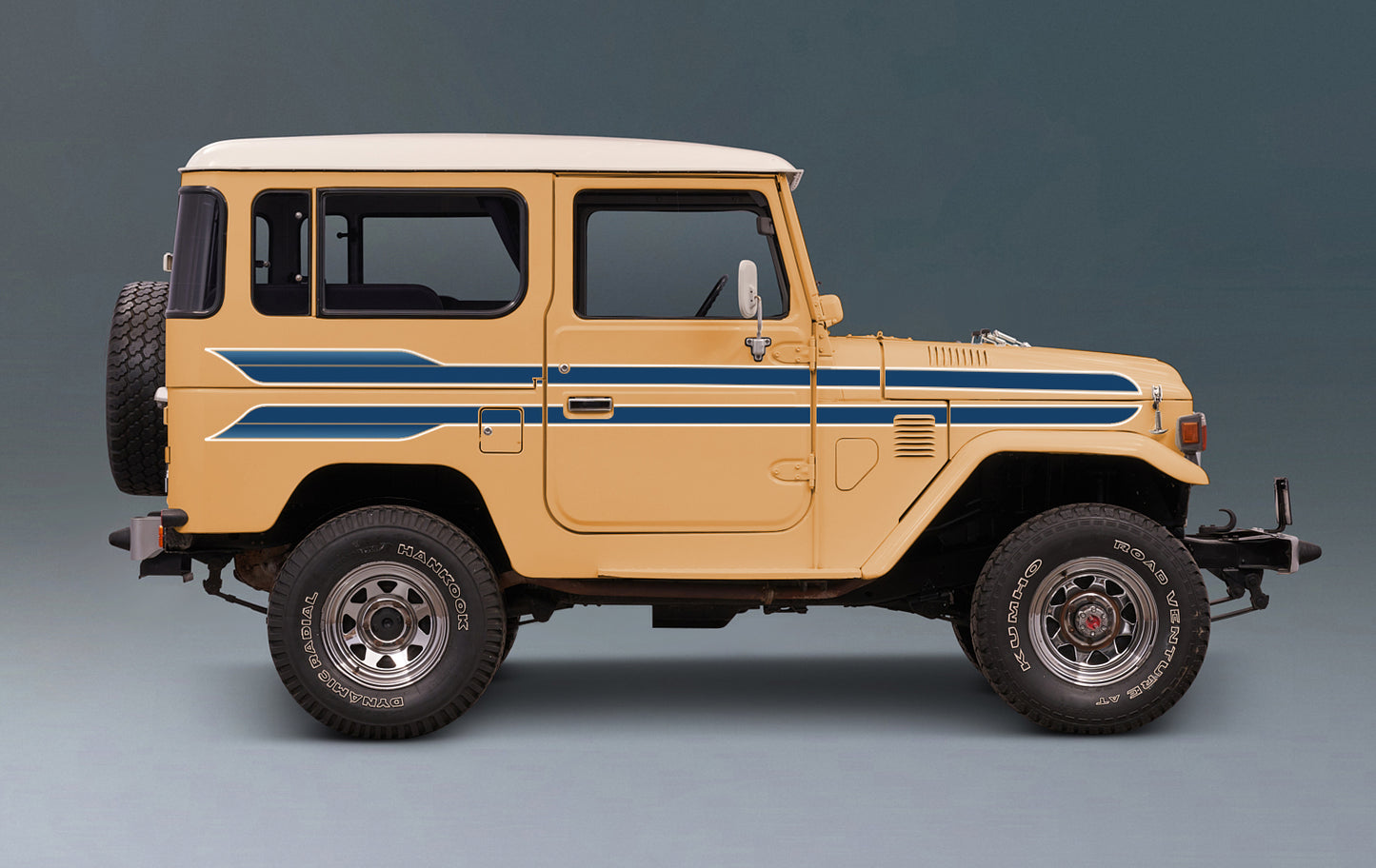 CALIFORNIA BODY DECAL KIT : J40-SERIES TOYOTA LAND CRUISER (SWB)