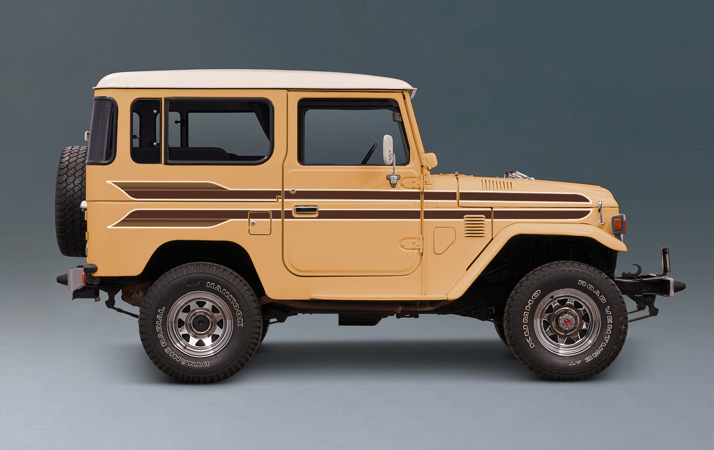 CALIFORNIA BODY DECAL KIT : J40-SERIES TOYOTA LAND CRUISER (SWB)