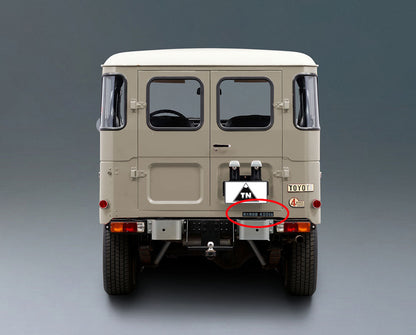 MAXIMUM LOAD DECAL : 40-SERIES SWB LANDCRUISER (JDM)