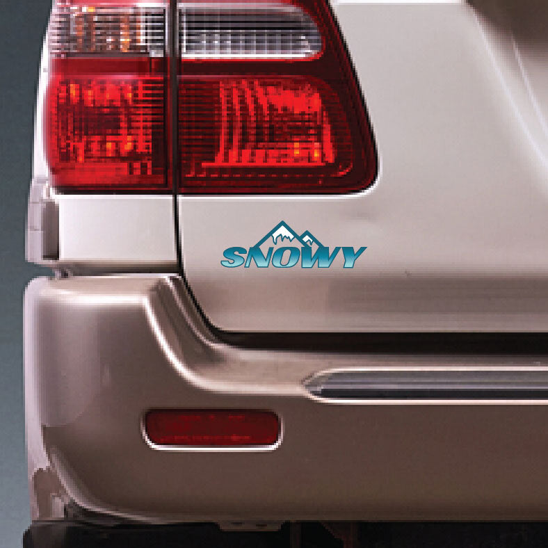 SNOWY TAILGATE DECAL : LAND CRUISER 100-SERIES