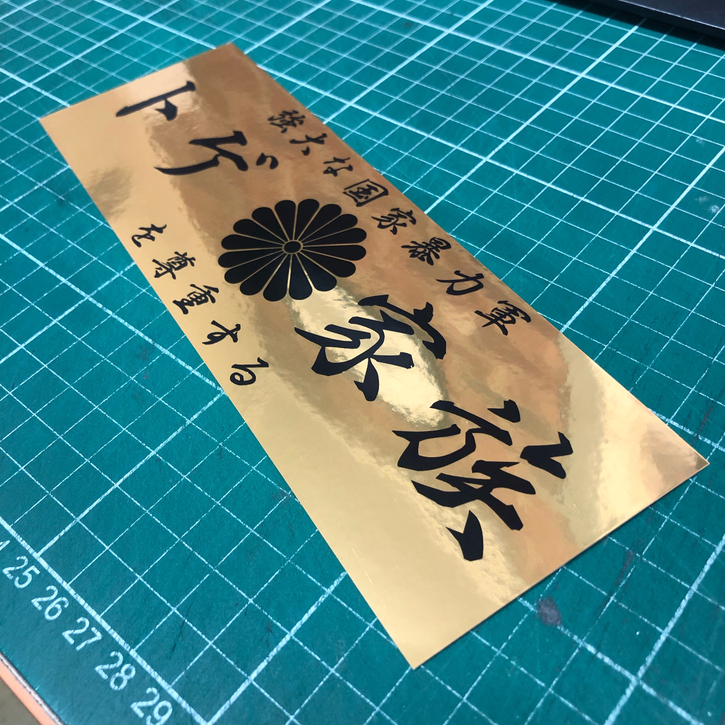 TOUGE FAMILY VIOLENCE ARMY SLAP STICKER