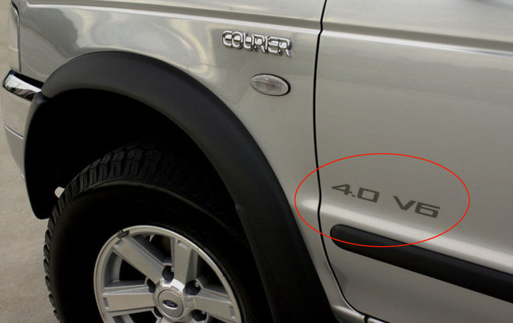 REPRODUCTION 4.0 V6 DOOR & TAILGATE DECAL : FORD COURIER (2002-2007)