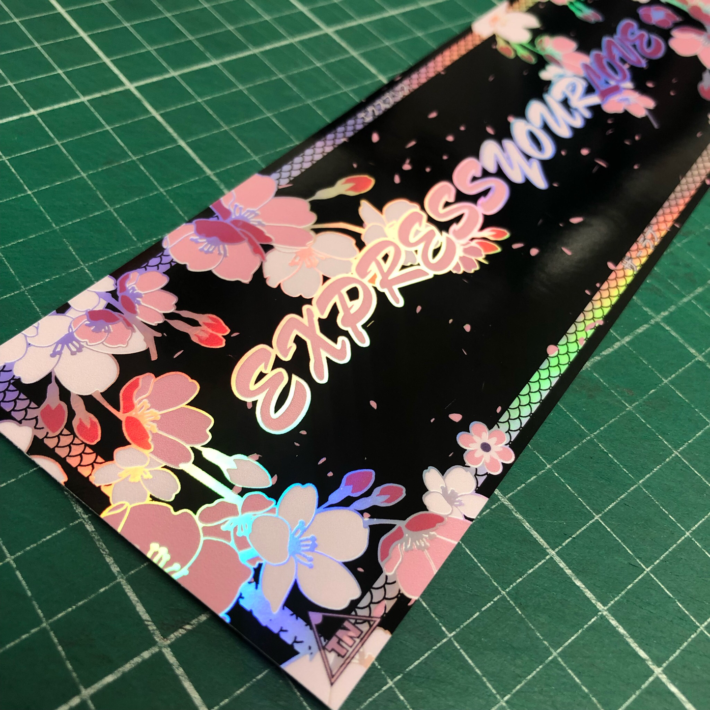 SAKURA "EXPRESS YOUR LOVE" HOLOGRAPHIC SLAP STICKER