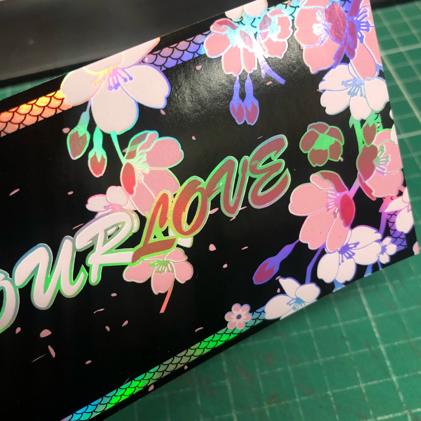 SAKURA "EXPRESS YOUR LOVE" HOLOGRAPHIC SLAP STICKER