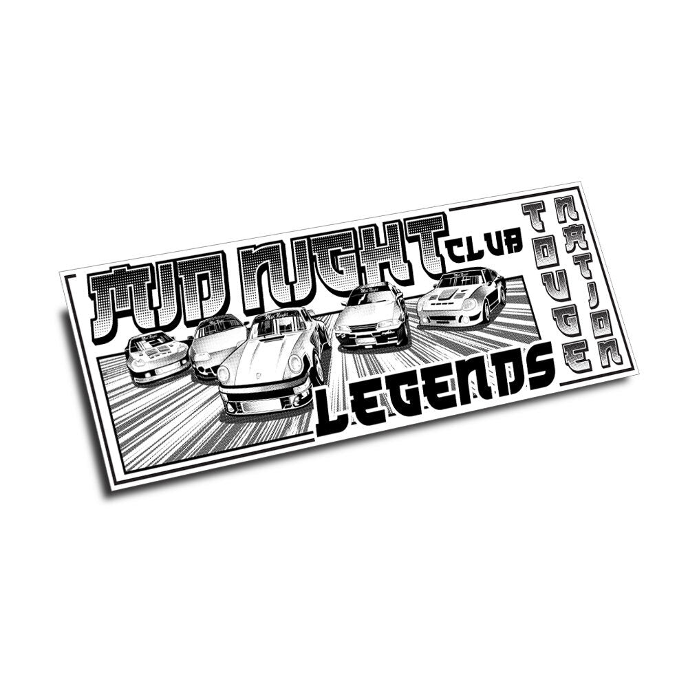 Mid Night Racing Sticker MID NIGHT CLUB LEGENDS SLAP STICKER – WONDER AUTO PARTS