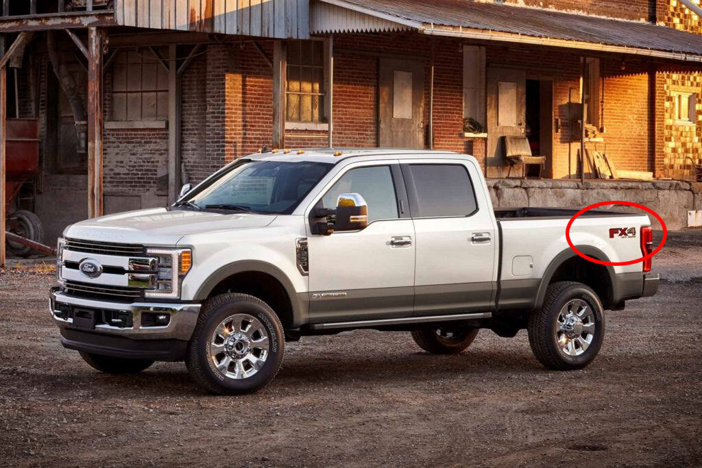 REPRODUCTION FX4 OFF ROAD DECAL SET : FORD F250/F250 SUPER DUTY (2019-2022)