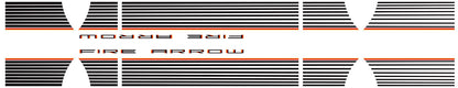 PLYMOUTH FIRE ARROW BODY DECAL KIT