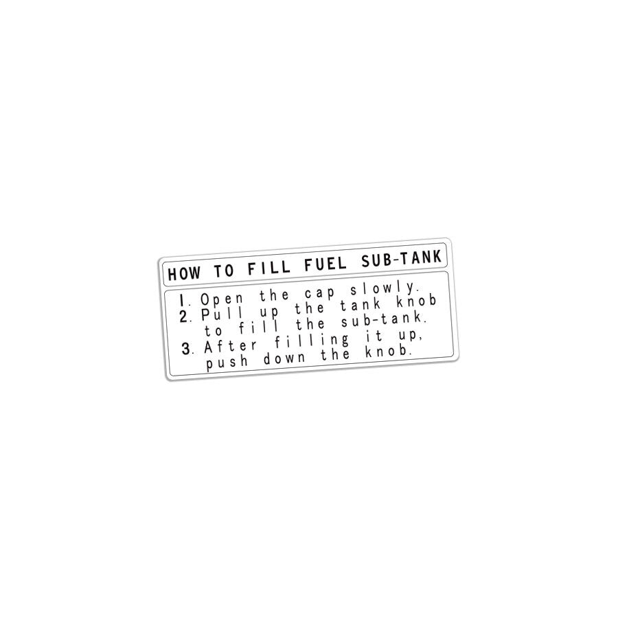 SUB-TANK DECAL : 80-SERIES LAND CRUISER