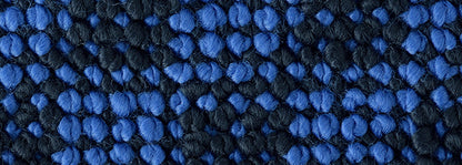 KARO FLAXY FLOOR MAT SET (BRILLIANT BLUE)