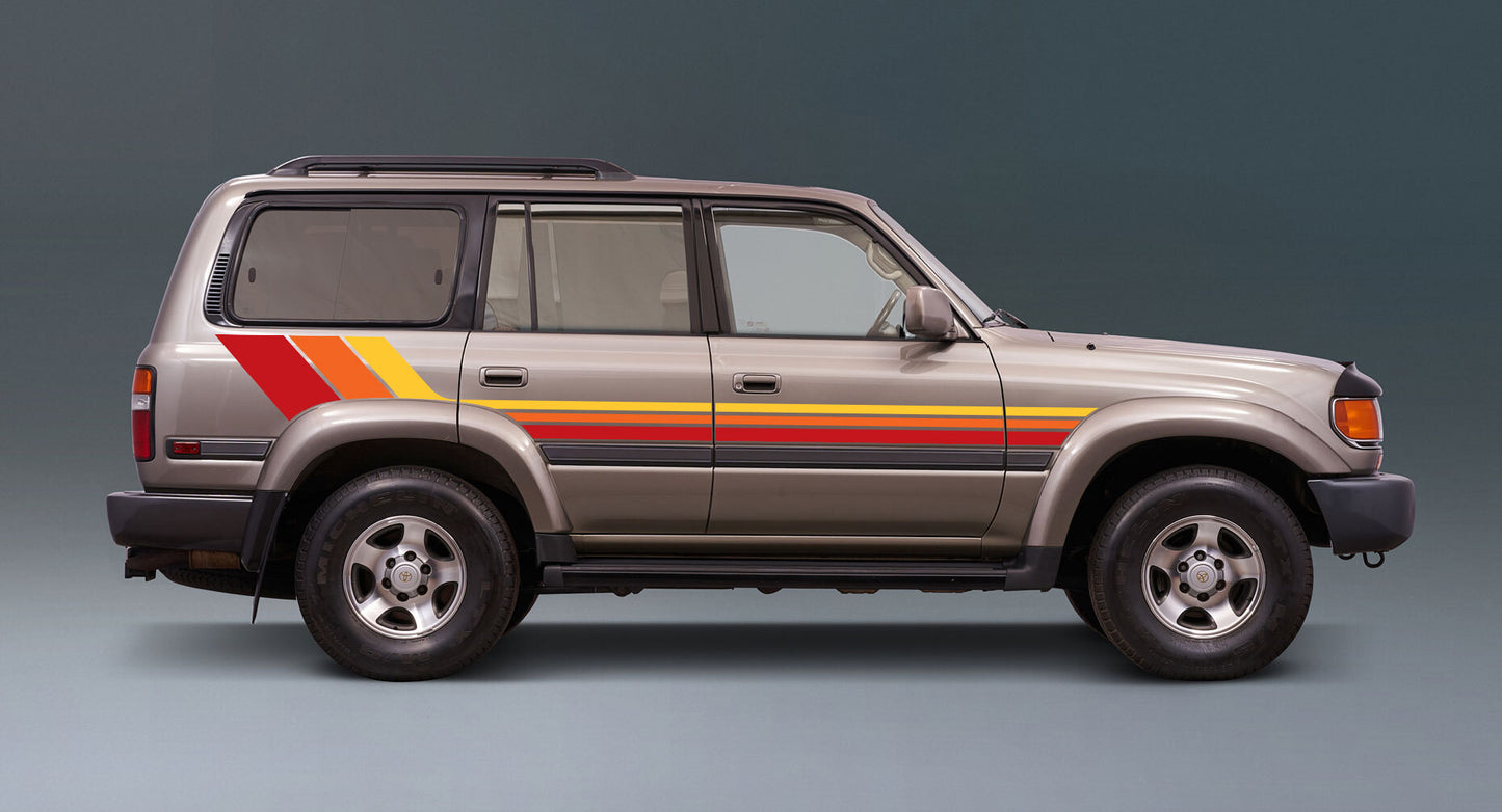 SEATTLE BODY DECAL  KIT : 1994-1997 J80 TOYOTA LAND CRUISER (WAGON)
