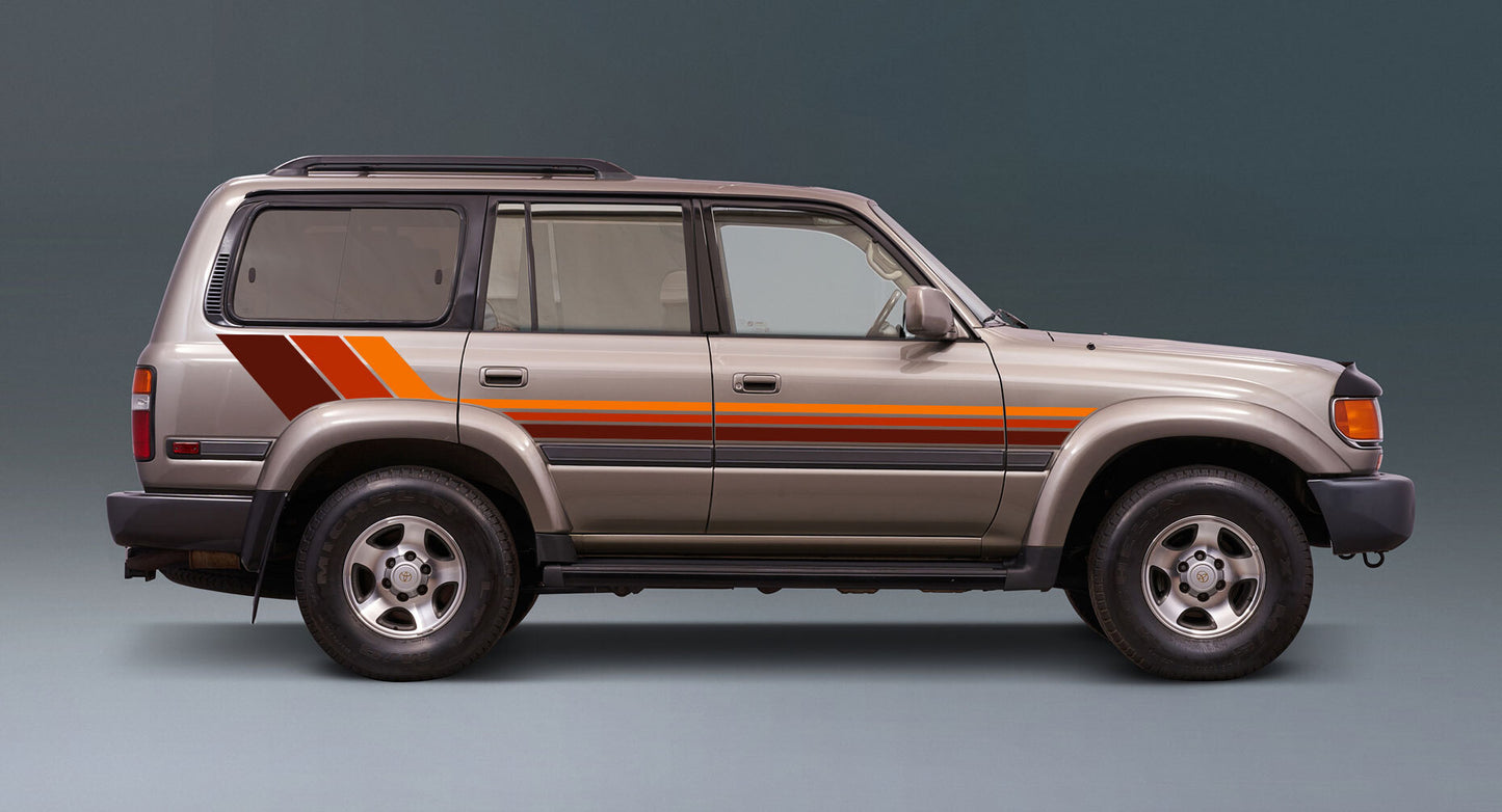 SEATTLE BODY DECAL  KIT : 1994-1997 J80 TOYOTA LAND CRUISER (WAGON)