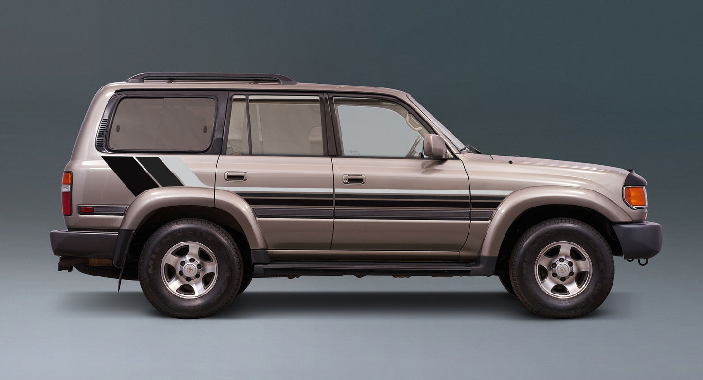 SEATTLE BODY DECAL  KIT : 1994-1997 J80 TOYOTA LAND CRUISER (WAGON)