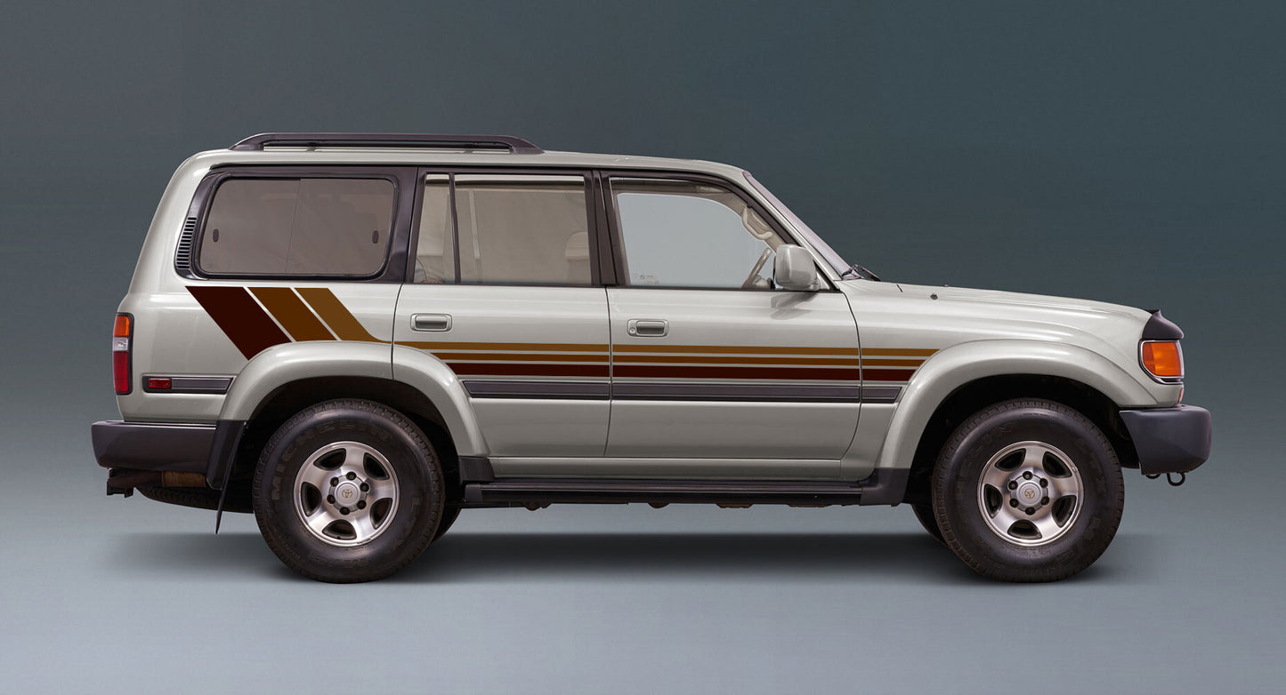 SEATTLE BODY DECAL  KIT : 1994-1997 J80 TOYOTA LAND CRUISER (WAGON)