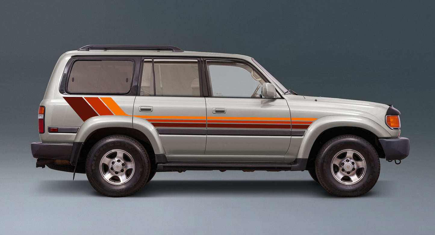 SEATTLE BODY DECAL  KIT : 1994-1997 J80 TOYOTA LAND CRUISER (WAGON)