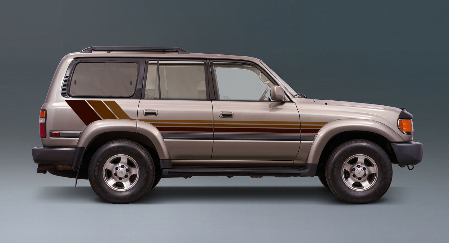 SEATTLE BODY DECAL  KIT : 1994-1997 J80 TOYOTA LAND CRUISER (WAGON)