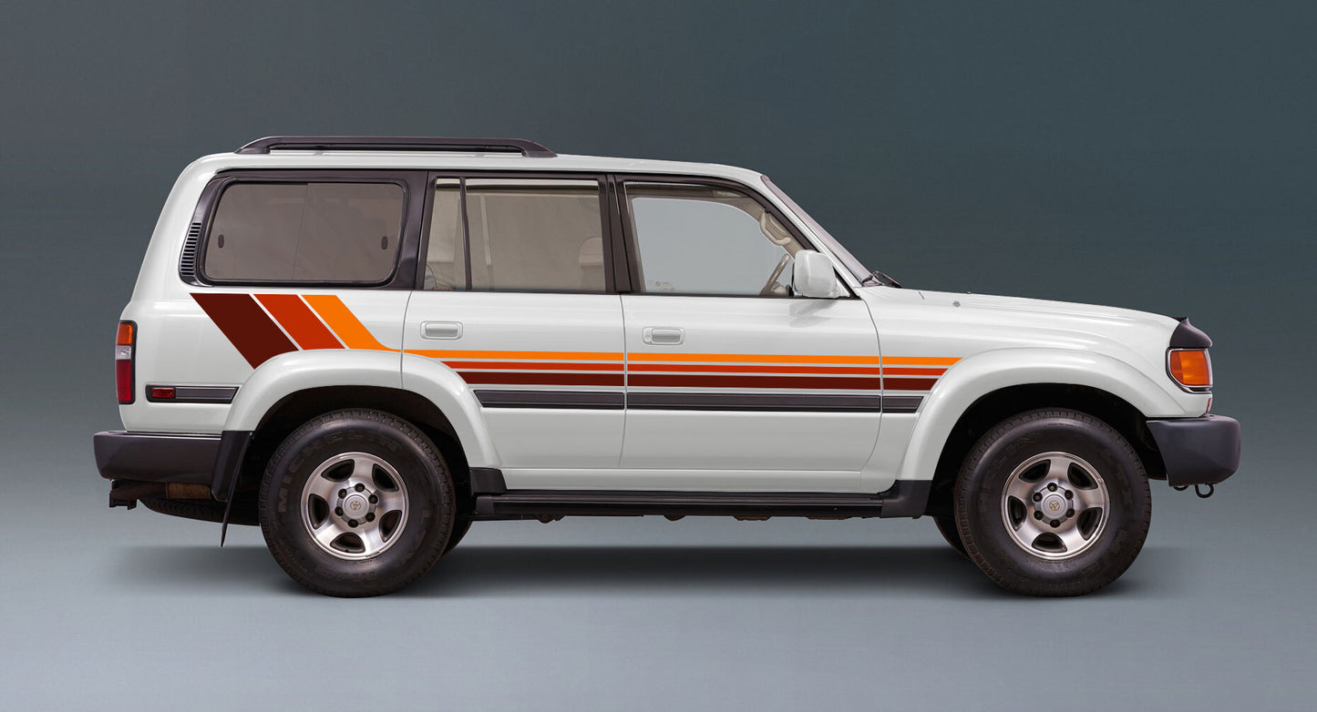 SEATTLE BODY DECAL  KIT : 1994-1997 J80 TOYOTA LAND CRUISER (WAGON)